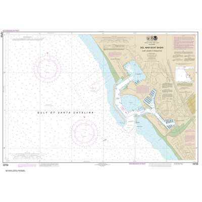 Pacific Coast NOAA Charts :NOAA Chart 18758: Del Mar Boat Basin