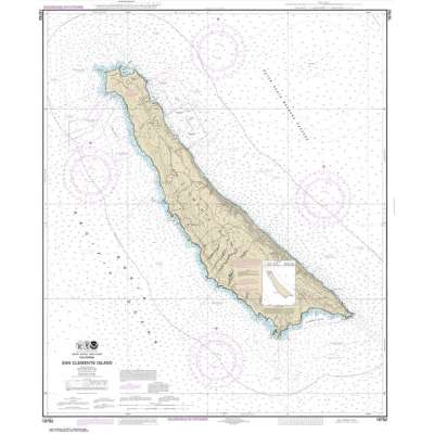 Pacific Coast NOAA Charts :HISTORICAL NOAA Chart 18762: San Clemente Island