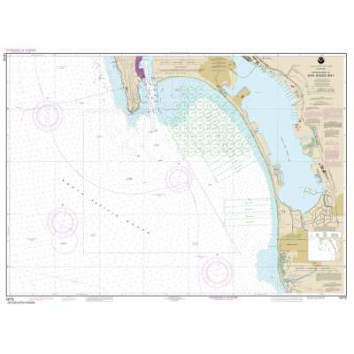 HISTORICAL NOAA Chart 18772: Approaches to San Diego Bay