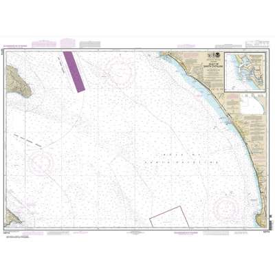 HISTORICAL NOAA Chart 18774: Gulf of Santa Catalina;Delmar Boat Basin-Camp Pendleton