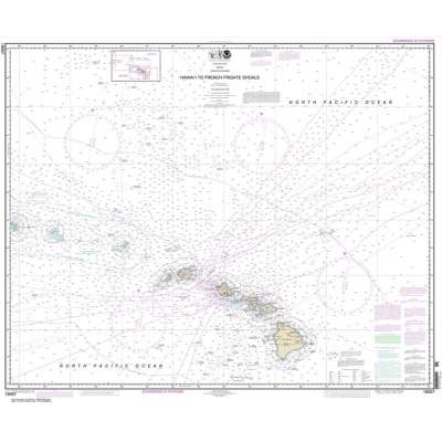 Pacific Coast NOAA Charts :NOAA Chart 19007: Hawai'i to French Frigate Shoals