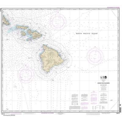 HISTORICAL NOAA Chart 19010: Hawai'ian Islands southern part