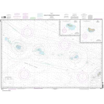 HISTORICAL NOAA Chart 19016: Ni'ihau to French Frigate Shoals;Necker Island;Nihoa