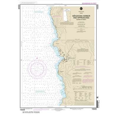 Pacific Coast NOAA Charts :HISTORICAL NOAA Chart 19329: Mahukona Harbor and approaches Island Of Hawai'i