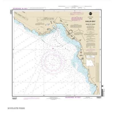 Pacific Coast NOAA Charts :HISTORICAL NOAA Chart 19331: Kailua Bay Island Of Hawai'i