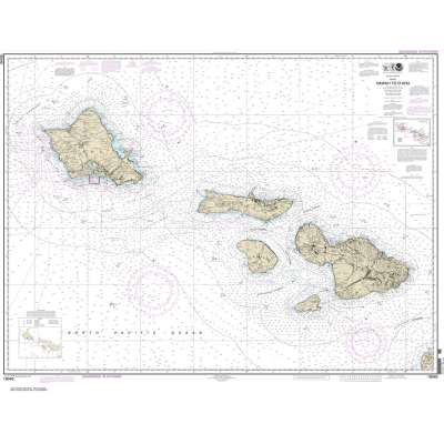 HISTORICAL NOAA Chart 19340: Hawai'i to O'ahu