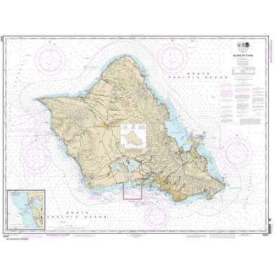 HISTORICAL NOAA Chart 19357: Island of O'ahu;Barbers Point Harbor