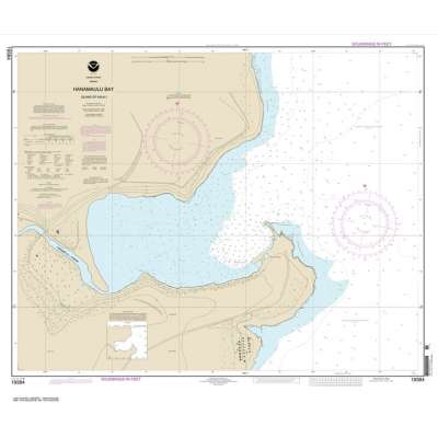 HISTORICAL NOAA Chart 19384: Hanamaulu Bay Island of Kaua'i