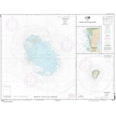 HISTORICAL NOAA Chart 19442: Lisianski and Laysan Island;West Coast of Laysan Island