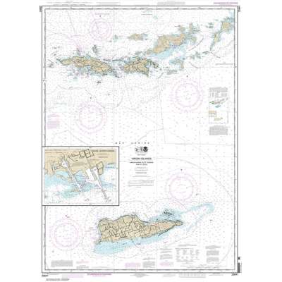 HISTORICAL NOAA Chart 25641: Virgin Islands-Virgin Gorda to St. Thomas and St. Croix;Krause Lagoon Channel