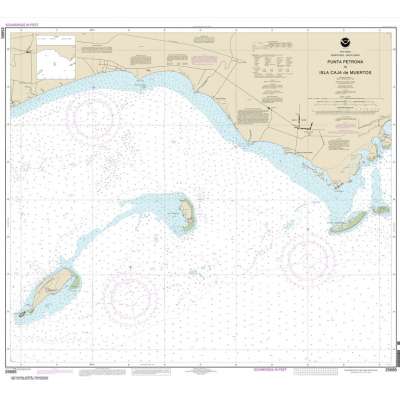 Gulf Coast NOAA Charts :NOAA Chart 25685: Punta Petrona to lsla Caja de Muertos