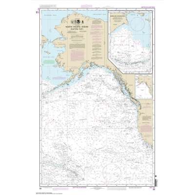 NOAA Chart 50: North Pacific Ocean (eastern part) Bering Sea Continuation