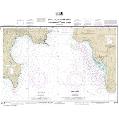 Pacific Coast Charts :NOAA Chart 81071: Commonwealth of the Northern Mariana Islands Bahia Laolao: Saipan Island and Tinian Harbor: Tinian Island