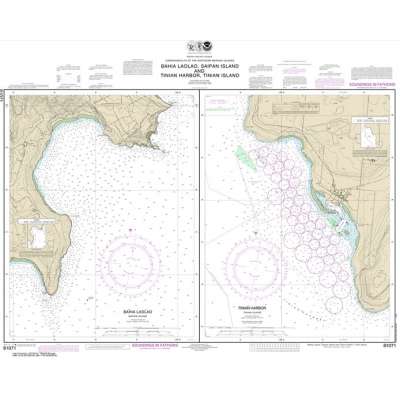 NOAA Chart 81071: Commonwealth of the Northern Mariana Islands Bahia Laolao: Saipan Island and Tinian Harbor: Tinian Island