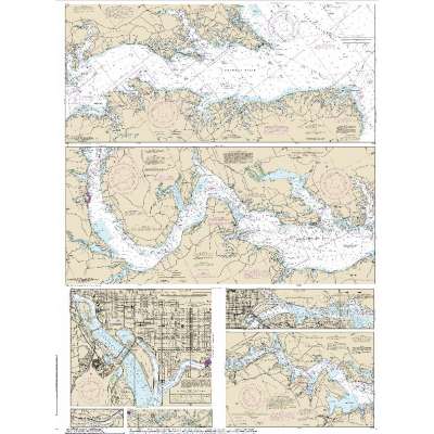HISTORICAL NOAA Chart 12285: Potomac River; District of Columbia (6 PAGE FOLIO)