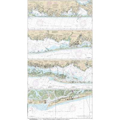 HISTORICAL NOAA Chart 12352: Shinnecock Bay to East Rockaway Inlet (9 PAGE FOLIO)