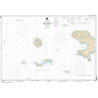 Alaska NOAA Charts :HISTORICAL NOAA Chart 16465: Tanaga Island to Unalga Island