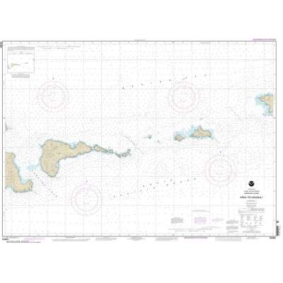 Alaska Charts :HISTORICAL NOAA Chart 16484: Atka Island to Chugul Island Atka Island