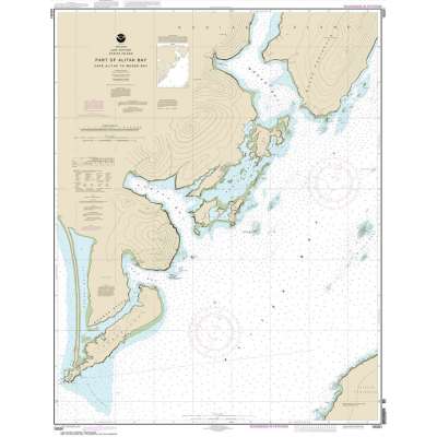 Alaska NOAA Charts :HISTORICAL NOAA Chart 16591: Alitak Bay-Cape Alitak to Moser Bay