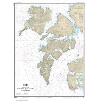 Alaska Charts :NOAA Chart 17406: Baker: Noyes: and LuluIslands and adjacent waters