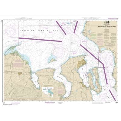 NOAA Chart 18471: Approaches to Admiralty Inlet Dungeness to Oak Bay