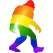 Pride Squatch - Vinyl Sticker (1 STICKER) - Paracay