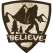 Believe Shield - Vinyl Sticker (1 STICKER) - paracay