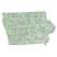 Iowa sectional chart wall map, decorative FAA chart, reference only