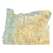 Oregon sectional chart wall map, decorative FAA chart, reference only
