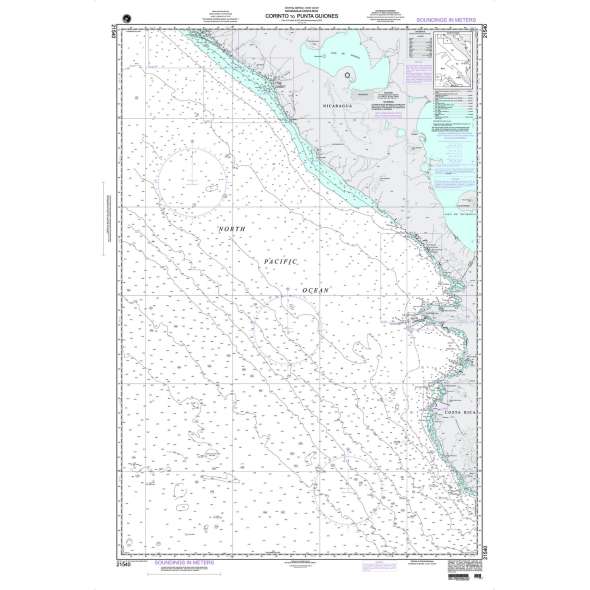 NGA Chart 21540: Corinto to Punta Guiones