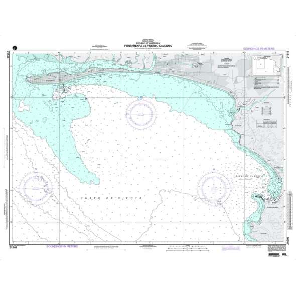 NGA Chart 21546: Puntarenas and Puerto Caldera