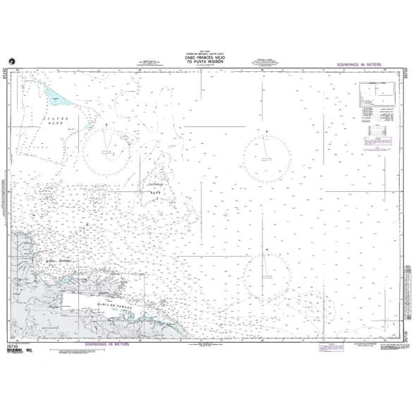 NGA Chart 25710: Cabo Frances to Punta Nisibon
