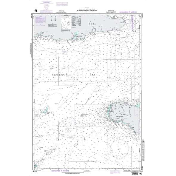 NGA Chart 26100: Morant Cays to Cabo Maisi
