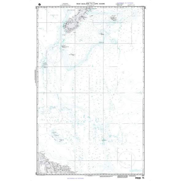 NGA Chart 624: South Pacific Ocean New Zealand to Cape Adare