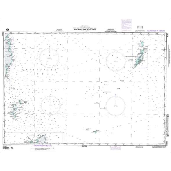 NGA Chart 81001: Mindanao to Palau Islands - Philippines