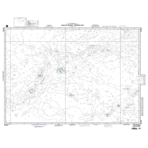 NGA Chart 81002: Caroline Islands - Western Part