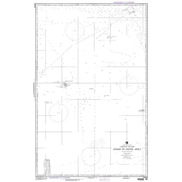 NGA Chart 81016: Kusaie I to Ngatik Is [Caroline Islands]