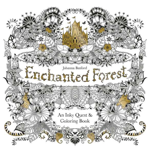 Enchanted Forest: An Inky Quest & Coloring Book
