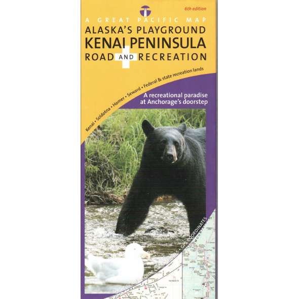 Alaska's Kenai Peninsula Road & Recreation Map, 6th Edition