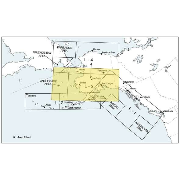 FAA Chart:  Enroute Low Altitude ALASKA 3/4