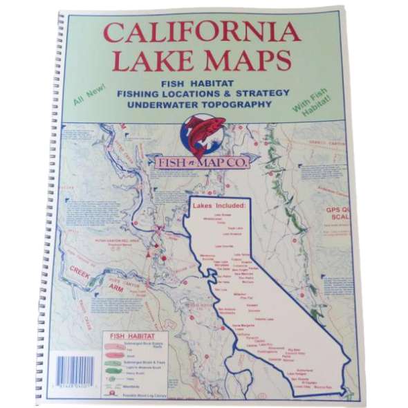 CALIFORNIA LAKE MAPS: FISH HABITAT, FISHING LOCATIONS & STRATEGY, UNDERWATER TOPOGRAPHY