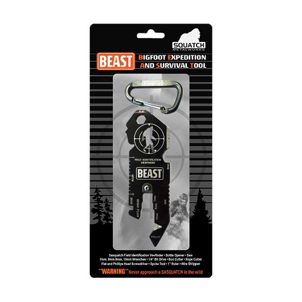 BEAST (Bigfoot Expedition and Survival Tool) - Utility Tool on Hang Tag - Paracay
