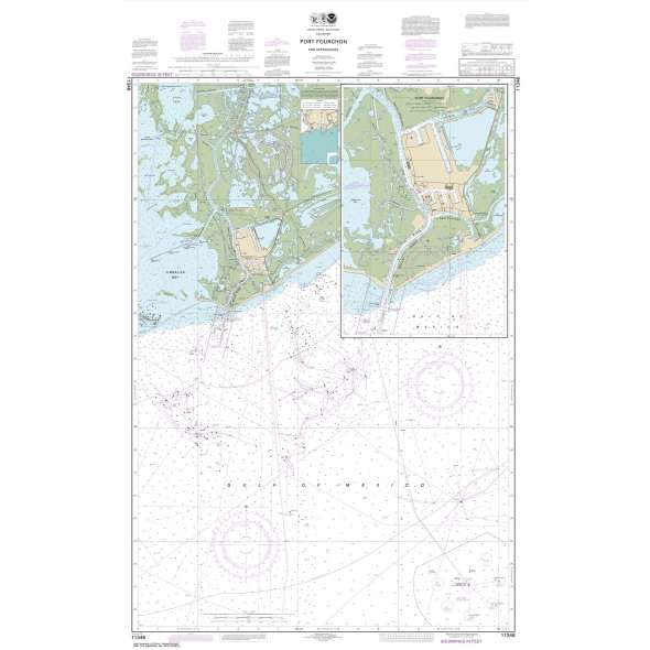 NOAA Chart 11346: Port Fourchon and Approaches