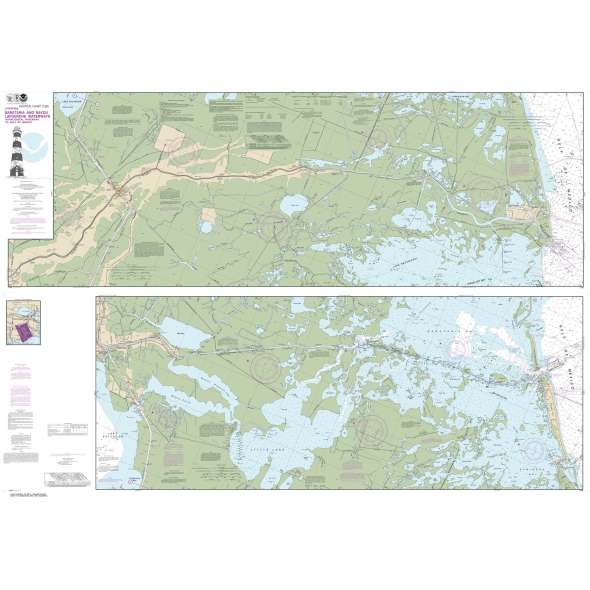 NOAA Chart 11365: Barataria and Bayou Lafourche Waterways Intracoastal Waterway to Gulf of Mexico
