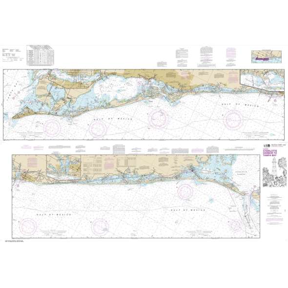 NOAA Chart 11425: Intracoastal Waterway Charlotte Harbor to Tampa Bay