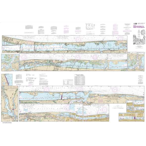 NOAA Chart 11472: Intracoastal Waterway Palm Shores to West Palm Beach