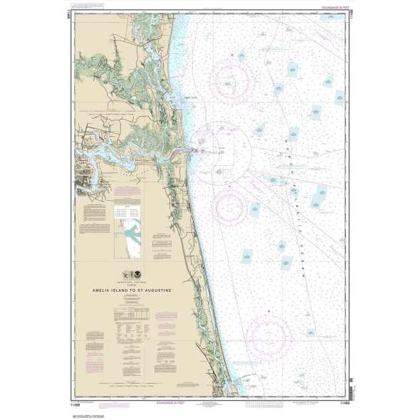 NOAA Chart 11488: Amelia Island to St. Augustine