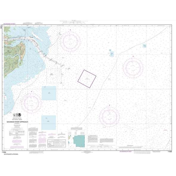 NOAA Chart 11505: Savannah River Approach