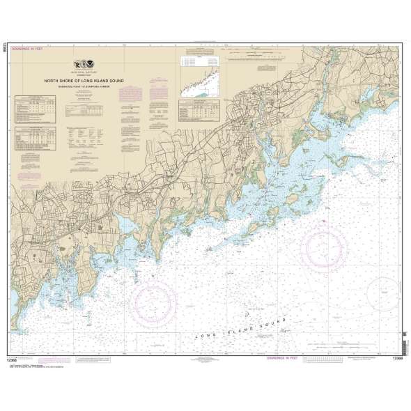 NOAA Chart 12368: North Shore of Long Island Sound Sherwood Point to Stamford Harbor