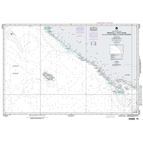 NGA Chart 71015: Bengkulu to Selat Sunda Including Pulau Mega and Pulau Enggano